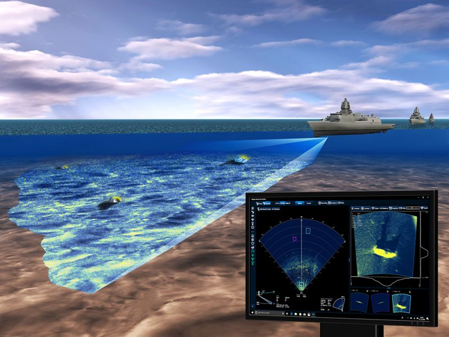 Forward looking sonar user interface project visual